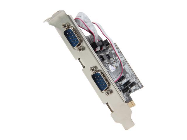 Startech Com 4 Port Native Pci Express Rs232 Serial Adapter Card With Uart Model Pex4s553 Newegg Com