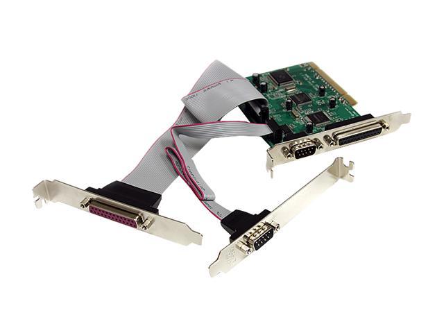 StarTech.com 2S2P PCI Serial Parallel Combo Card with 16C1050 UART Model PCI2S2PMC