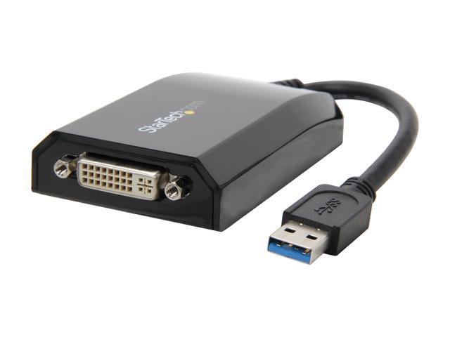 StarTech.com USB32DVIPRO USB 3.0 to DVI / VGA External Video Card Multi Monitor Adapter - 2048x1152 - USB 3.0 Graphics Adapter M/F