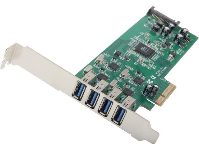 StarTech.com 4 Independent Port PCI Ex PCIe SuperSpeed USB 3.0 Controller Card Adapter with SATA Power Model PEXUSB3S400