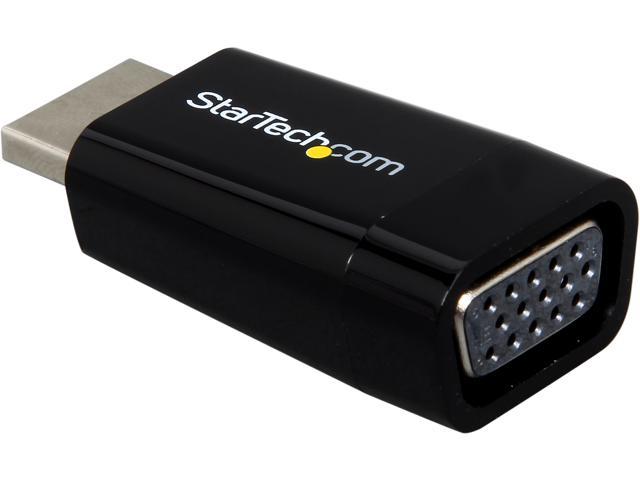 StarTech.com HD2VGAMICRO Compact HDMI to VGA Adapter Converter - Power Free HDMI Laptop to VGA Monitor / Projector Converter Box - 1920x1200 - 1 pack