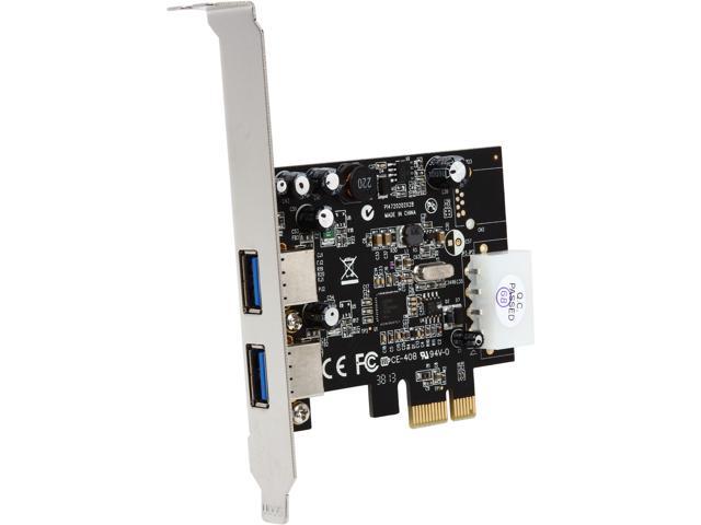 StarTech.com 2 Port PCI Express (PCIe) SuperSpeed USB 3.0 Card Adapter with UASP - LP4 Power Model PEXUSB3S25