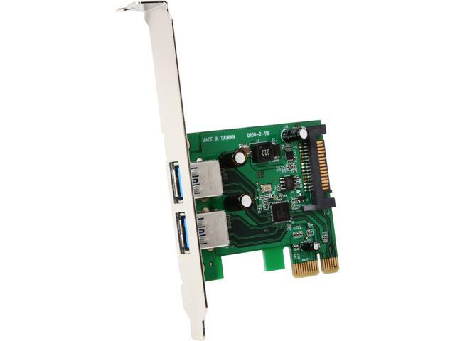 StarTech.com 2 Port PCI Express (PCIe) SuperSpeed USB 3.0 Card Adapter with UASP - SATA Power Model PEXUSB3S24