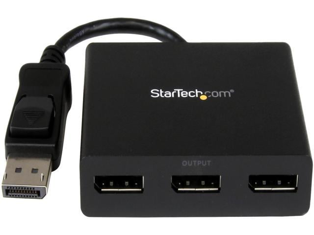 StarTech.com MSTDP123DP DisplayPort to DisplayPort Multi Monitor Splitter - 3-Port MST Hub - DP 1.2 to 3x DP MST Hub