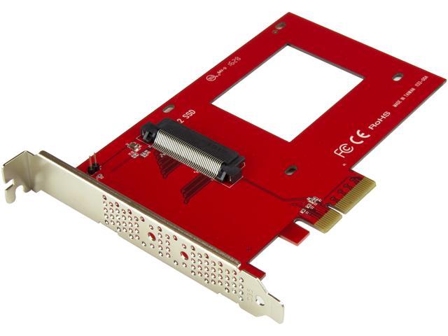 StarTech PEX4SFF8639 StarTech.com U.2 to PCIe Adapter - x4 PCIe - For 2.5" U.2 NVMe SSD - SFF-8639 PCIe Adapter - U.2 SSD - PCIe SSD - U.2 drive