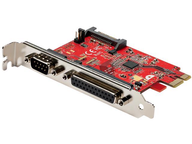 StarTech.com PEX1S1P950 PCIe Card with Serial and Parallel Port - PCI Express Combo Adapter Card with 1x DB25 Parallel Port & 1x RS232 Serial Port - Expansion/Controller Card - PCIe Printer Card (PEX1S1P950)