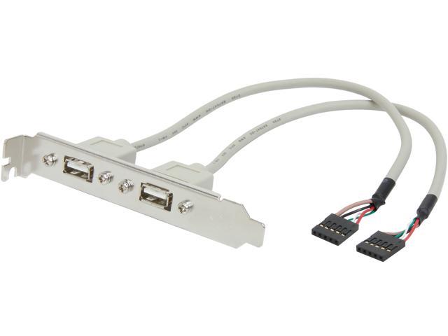 C2G/Cables To Go 13403 2-Port USB 2.0 Internal AT Motherboard Adapter (0.30 Meters/1 Feet)