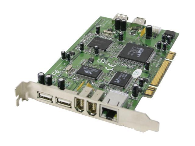 Koutech USB2.0 & FireWire & Gigabit Ethernet Network Combo PCI Card Model IO-PC720