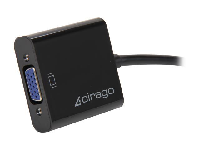 Cirago DPA2011 Mini DisplayPort to VGA (HD-15) Active Adapter