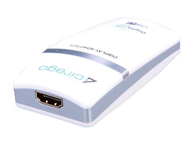 Cirago UDA2000 USB HDMI Display Adapter Works with PCs and Mac computers