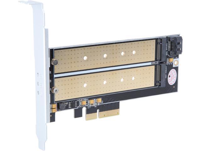Silverstone SST-ECM22 Dual M.2 to PCIe x4 NVMe SSD and SATA 6 G  Adapter Card with Advanced Cooling
