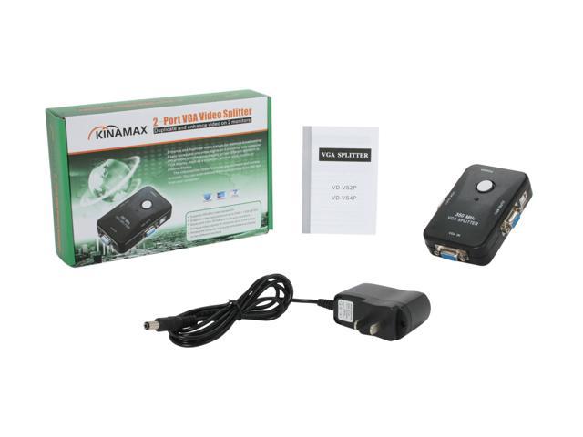 SABRENT VD-VS2P 2 Port VGA Video Splitter with up to 2048x1536 High ...