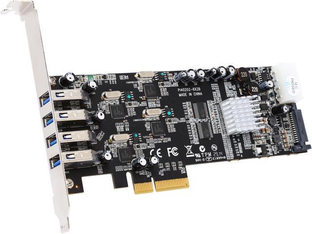 VANTEC Quad Chip 4-Port Dedicated 5Gbps USB 3.0 PCIe Host Card Model UGT-PCE430-4C