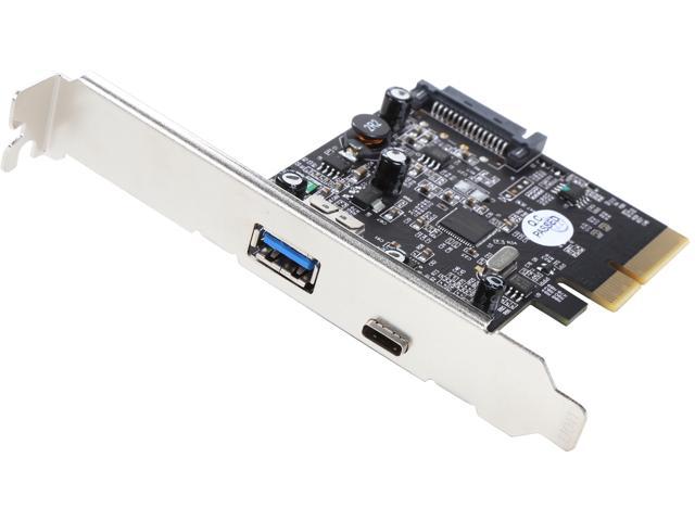 Super Speed PCI-E Express to 3 Port USB 3.0 3.1 Type A/C sata Host Card Nice new 