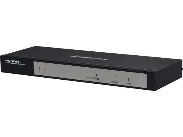 IOGEAR 4-Port HDMI Audio / Video Cat 5e/6 Splitter GHSP8214E