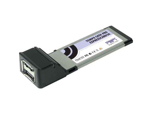 Carte ExpressCard 34 ESATA II - 2 Ports SATA - I Dot Connect - Neuf