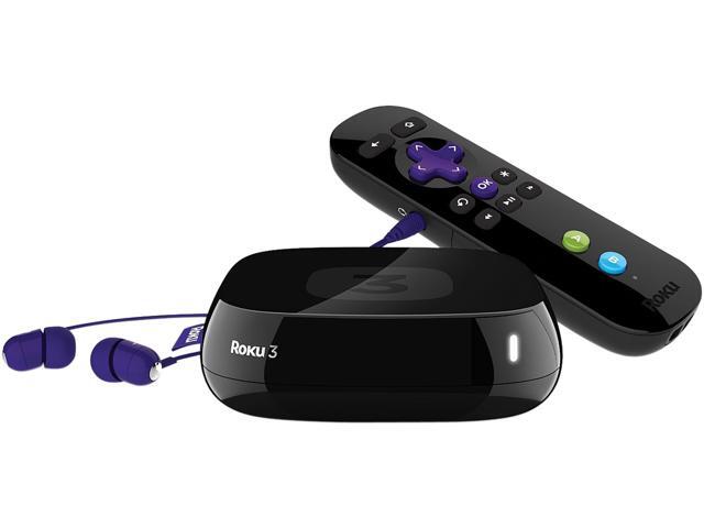 Roku 3 Digital HD Streaming Media player w/ Headphones Game Remote