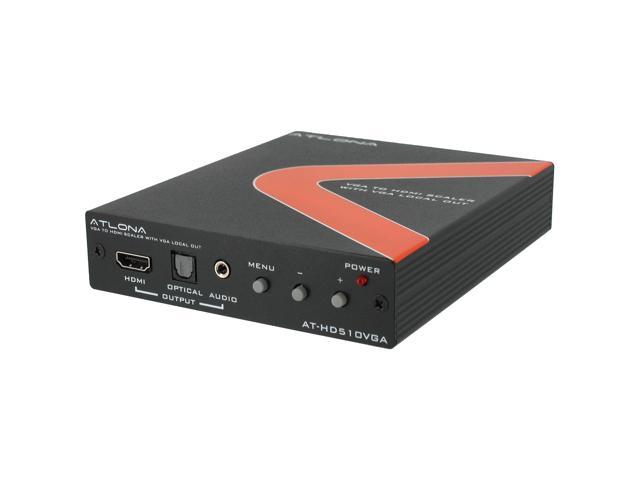 ATLONA PC/Component to HDMI 1080P Scaler with VGA Local Out AT-HD510VGA