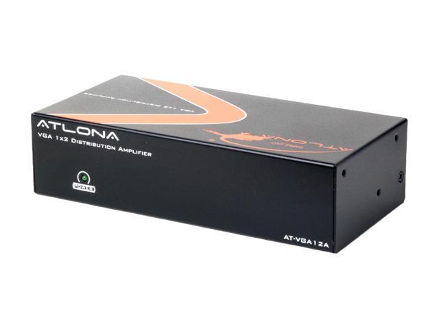 ATLONA 1 x 2 VGA Distribution Amplifier with Audio and Constant Power ON AT-VGA12A
