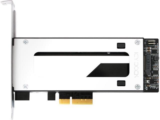 ICY DOCK ToughArmor MB840M2P-B M.2 NVMe SSD to PCIe 3.0 x4 Removable SSD Mobile Rack for PCIe Expansion Slot