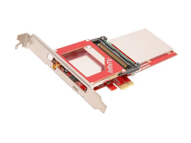 Ceton InfiniTV 4 PCIe - Quad-tuner Card for Watching Digital Cable TV on the PC, PCI-Express x1 Interface