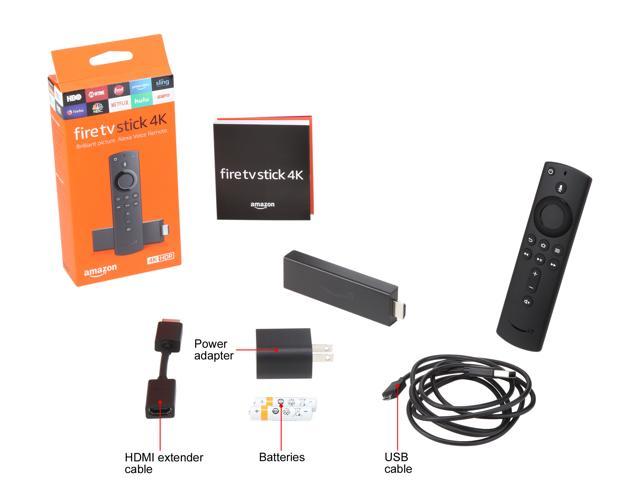 Amazon Fire TV Stick 4K (53-008355) Streaming Media Player with All-New  Alexa Voice Remote