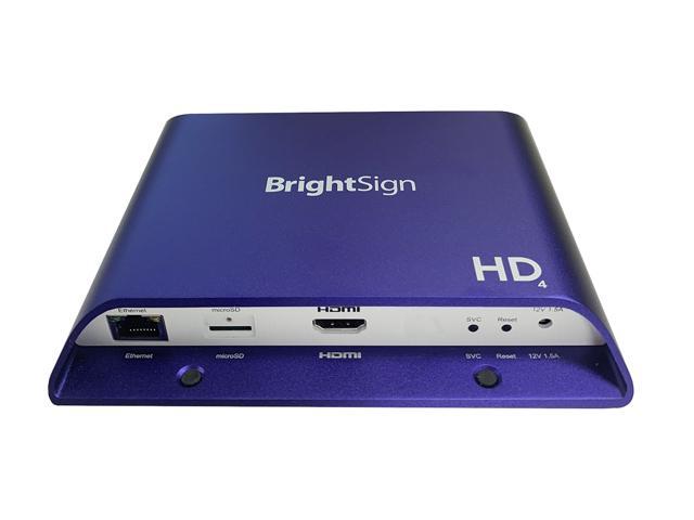 BrightSign HD224 Standard I/O Digital Signage Media Player, H.265