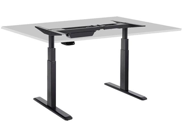 Photo 1 of Monoprice Height Adjustable Sit-Stand Riser Table Desk Frame - Black With Electric Dual Motor, Compatible With Desktops From 43in-87in Wide