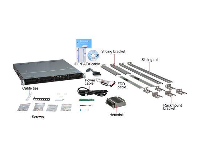 SUPERMICRO SYS-5016T-MTFB 1U Server Barebone Intel X58 LGA 1366 Intel Xeon  5600/5500 Series