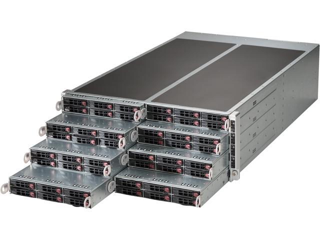 SUPERMICRO SYS-F617R2-R72+ 4U Rackmount Server Barebone (8 Nodes) Dual LGA 2011 Intel C602 DDR3 1600/1333/1066/800