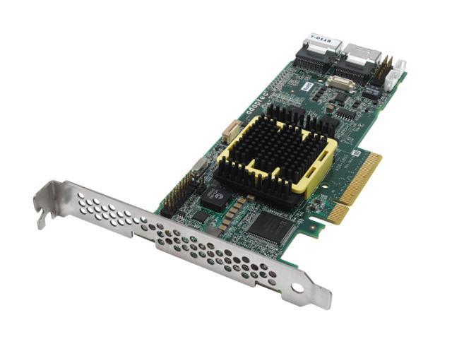 Adaptec RAID 5805 2244300-R SATA/SAS 8 internal ports w/ 512MB cache memory Controller Card, Single