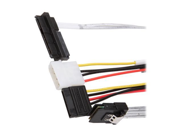 Adaptec 2231900-R mini SAS x4 (SFF-8087) to (4) x1 (SFF-8482) SAS fan-out Cable - 0.5M