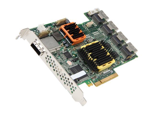 Adaptec RAID 51645 2258600-R SATA/SAS 20-port (16 internal,4 external) w/ 512MB cache memory Controller Card, Single