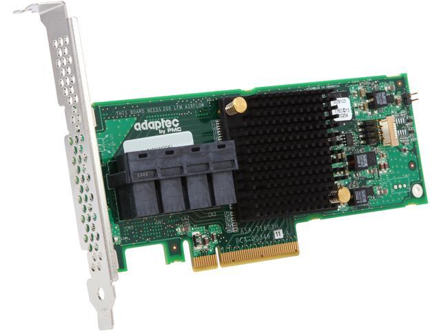 Adaptec Series 7H Family 71605H PCI-Express 3.0 x8 MD2-Low Profile SATA / SAS Host Bus Adapter (HBA)