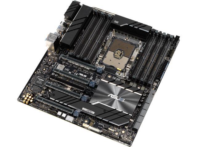 ASUS Pro WS C621-64L SAGE/10G Intel LGA 3647 CEB Workstation Motherboard with Dual Intel 10G LAN and Support for 4 GPUs, 12 DIMMs, 10 SATAs, M.2, USB 3.2 Gen 2