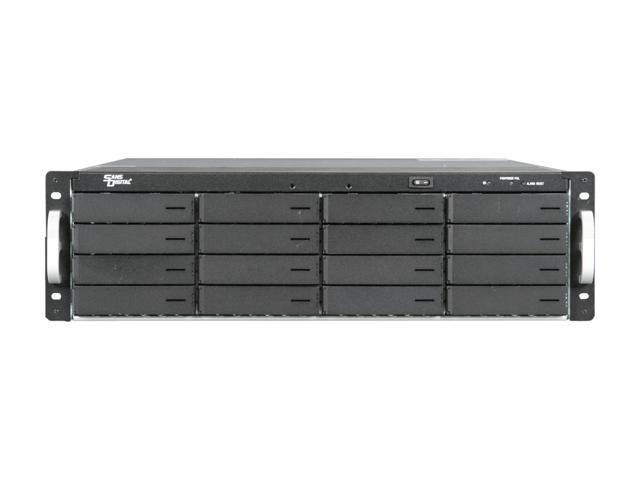 SANS DIGITAL EliteRAID ER316I+B 3U 16 Bay SATA To ISCSI 4x GbE RAID 60 ...