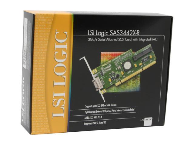 LSI LSI00100 PCI-X SATA / SAS SAS3442X-R KIT 3Gb/s 8-port IR