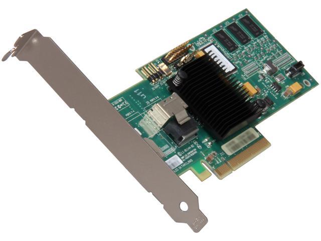 LSI MegaRAID SATA/SAS 8704EM2 3Gb/s PCI-Express w/ 128MB onboard memory RAID Controller Card, Kit