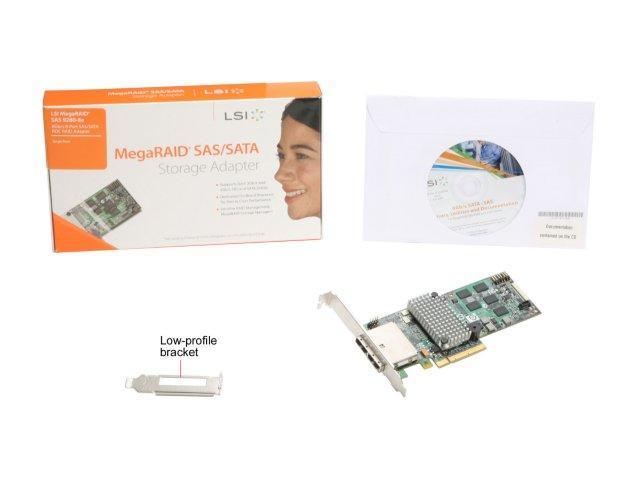 LSI MegaRAID 9280-8e  MD2 8-Port Ext 6Gb/s PCIe SAS SATA RAID Card 