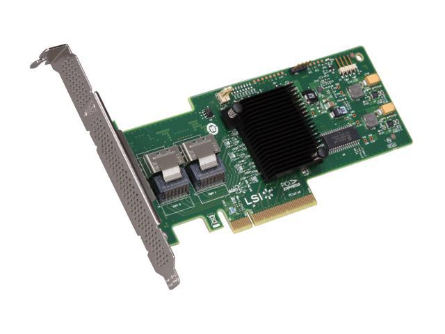 LSI MegaRAID Internal  Low-Power SATA/SAS 9240-8i 6Gb/s PCI-Express 2.0 RAID Controller Card, Kit--Avago Technologies
