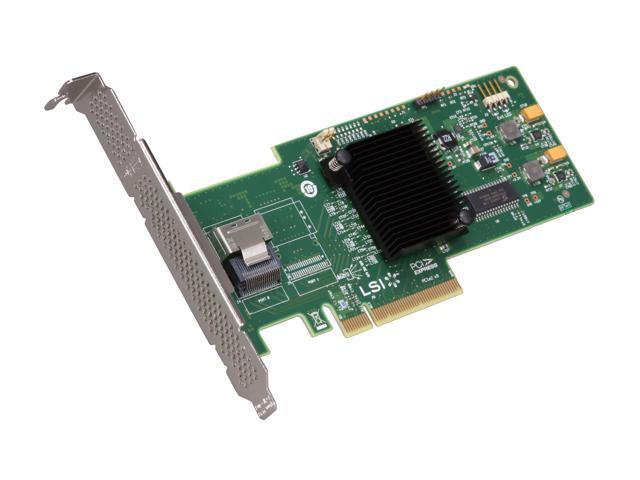 LSI MegaRAID Internal Low-Power SATA / SAS 9240-4i 6Gb/s PCI-Express 2.0  RAID Controller Card, Single--Avago Technologies