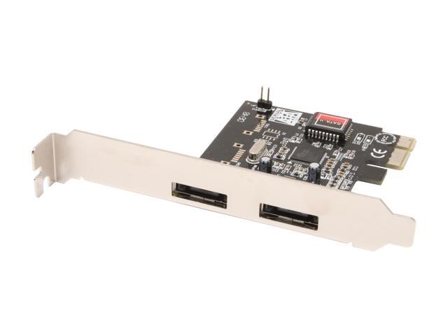 SYBA SD-SA2PEX-2E PCI-Express x1 SATA II (3.0Gb/s) Controller Card