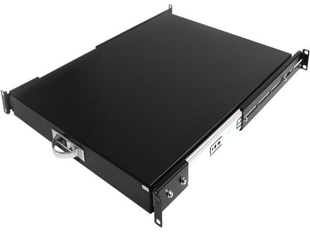 StarTech.com SLIDESHELFD 22in Black Deep Sliding Server Rack Cabinet Shelf