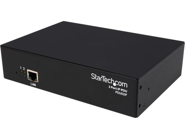 StarTech.com PDU02IP 2 Port Switched IP PDU - Single-Phase Remotely Managed IP Power Switch