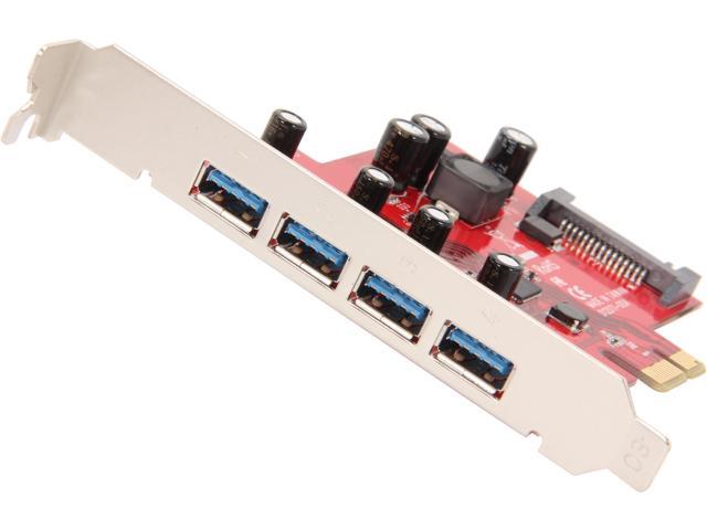 Rosewill RC-229U4 - PCI-Express 2.0 x1 Controller Card with Four USB 3.0 Ports