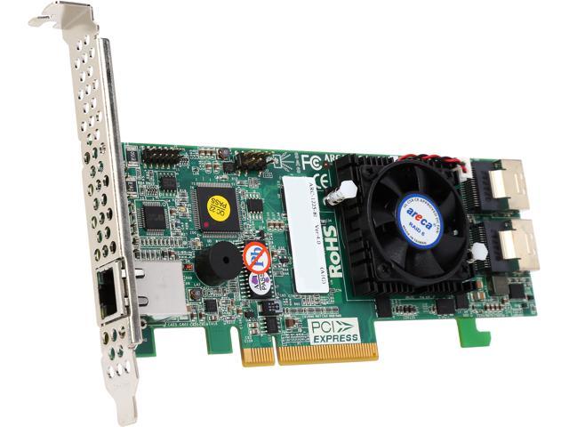 areca ARC-1225-8i-MS PCI-Express 3.0 x8 SATA III (6.0Gb/s) 8-Port PCIe 3.0 Internal 6Gbps SAS RAID Adapters