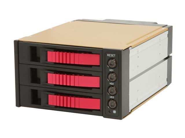 iStarUSA BPU-230SATA-RED 2x5.25" to 3x3.5" SATA Hot-swap Raid Cage - OEM