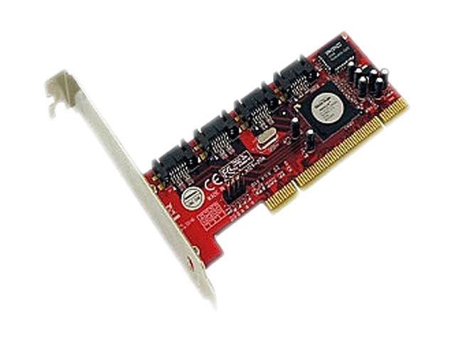 Addonics ADSA4R5 PCI Low Profile SATA II (3.0Gb/s) 4-Port RAID 5 / JBOD Controller