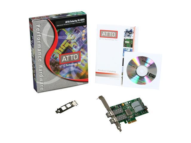 ATTO CTFC-42ES-0R0 PCI Express x4 Fibre Channel Dual-Channel 4Gb/s