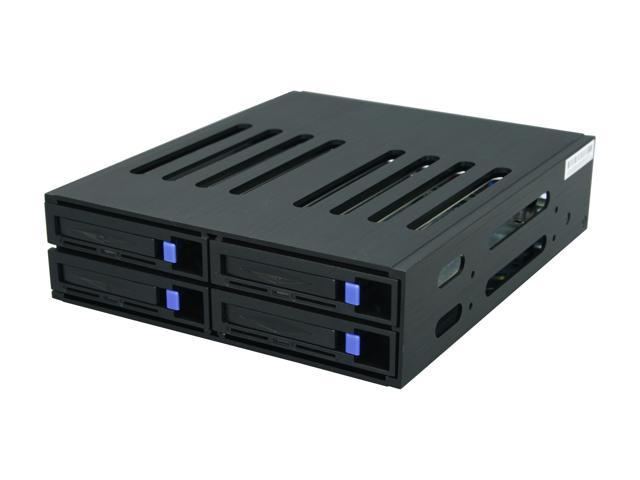 SNT SNT-SS425 RAID 0, 1, 5 (RAID card required) 4 x 2.5" HDD in 1 x 5.25" bay SAS/SATA 2.5" Hot Swap Backplane RAID cage